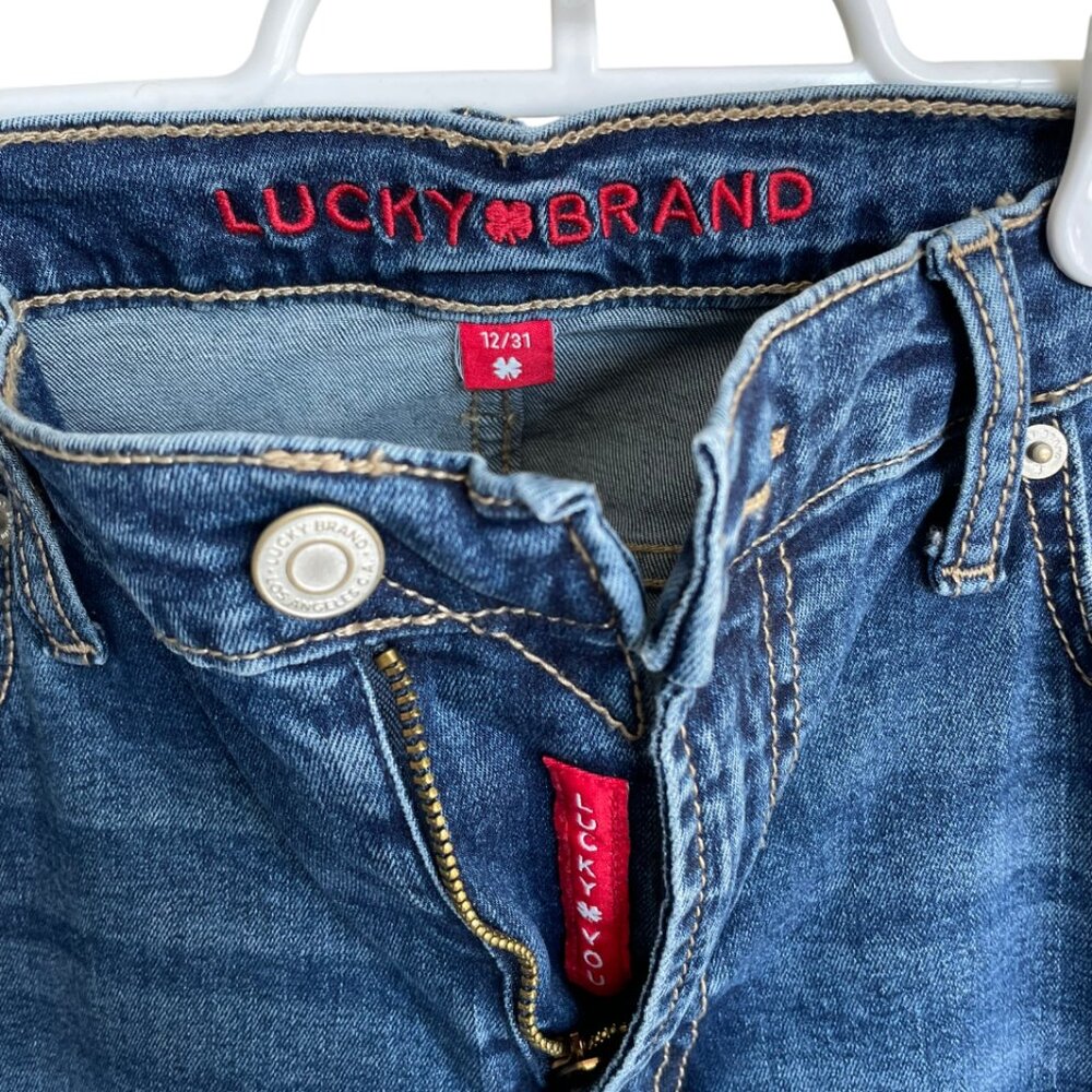 LUCKY BRAND Women's Sweet Relaxed Straight Jeans # 1896282 Women's Size 12 / 31 - Picture 4 of 13